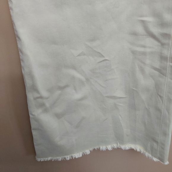 Nisse Wide Leg Raw hem high Waist with patch front pockets trouser pants - Picture 2 of 9